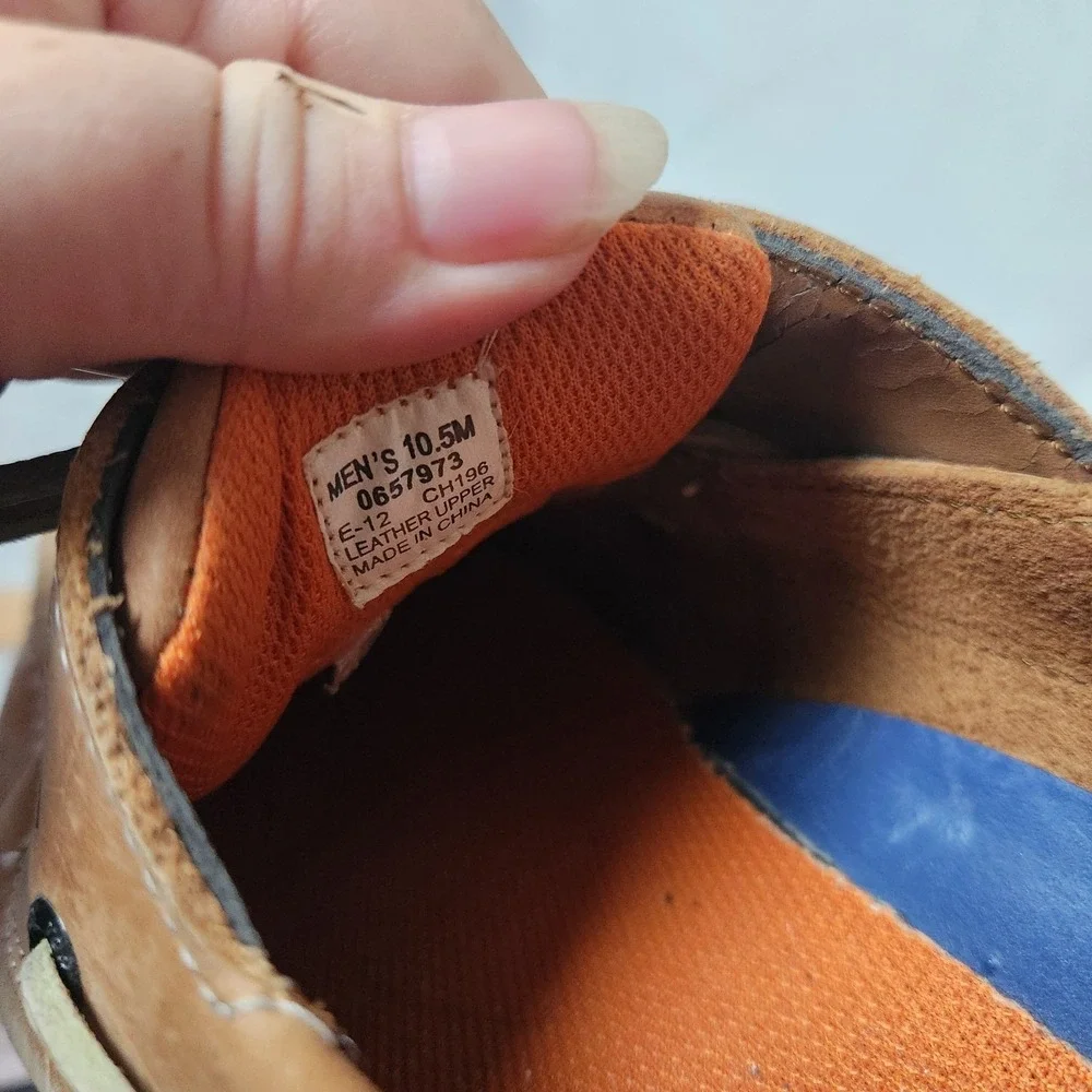 Sperry Top-Sider Gold Cup A/O 2-Eye Boat Shoes Mens 10.5 M In Tan Brown Leather